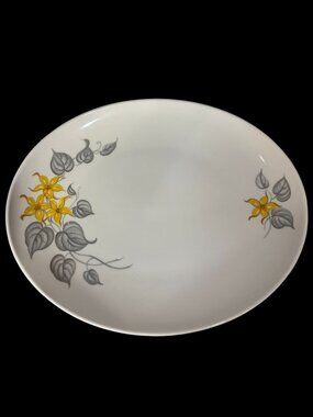 Vintage 1950's- Knowles Yellow Jasmine Serving Platter 13" Long